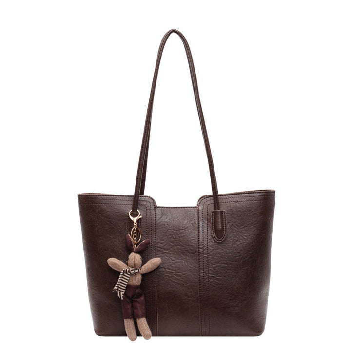 Ladies stylish tote bag with charming keychain