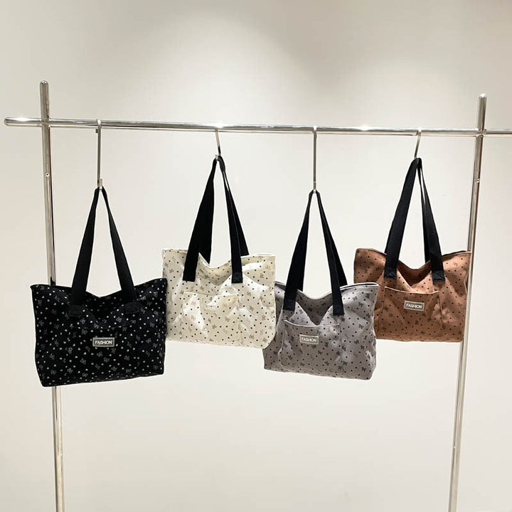 Ladies fashionable tote bag with heart design