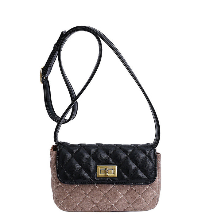 Women elegant shoulder bag with matte finish and textured design