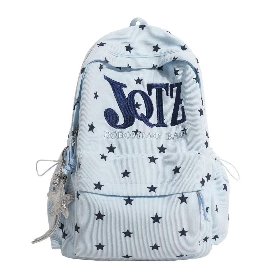Star-Embellished Casual Backpack