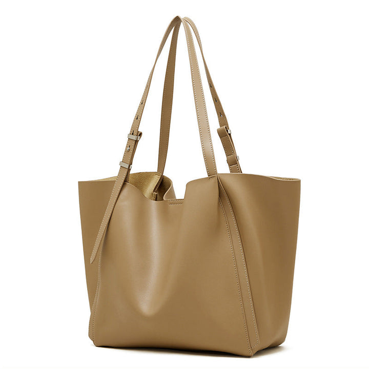 Women's tote bag with elegant design and removable shoulder strap