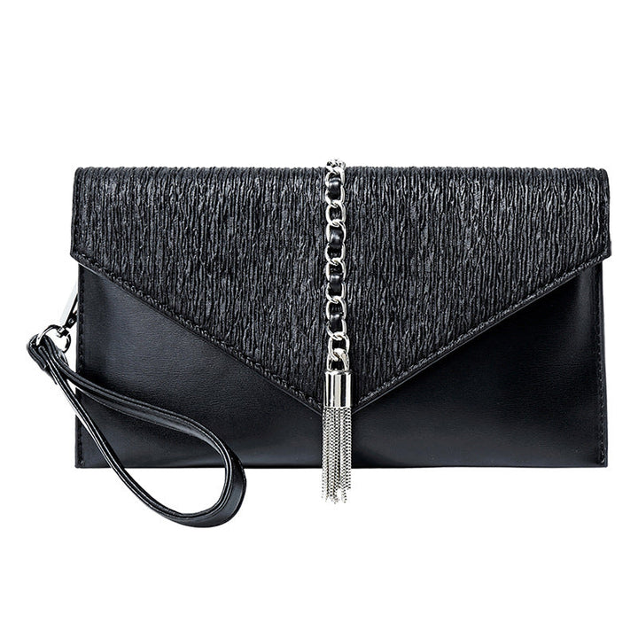 Women's clutch with stylish chain accent