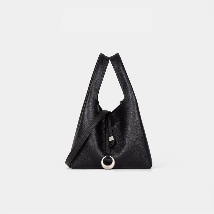 Women's elegant tote bag with innovative closure