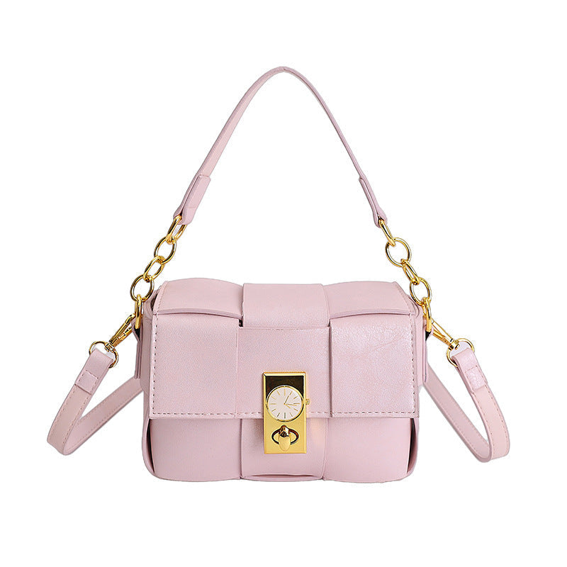Women's shoulder bag with removable pendant
