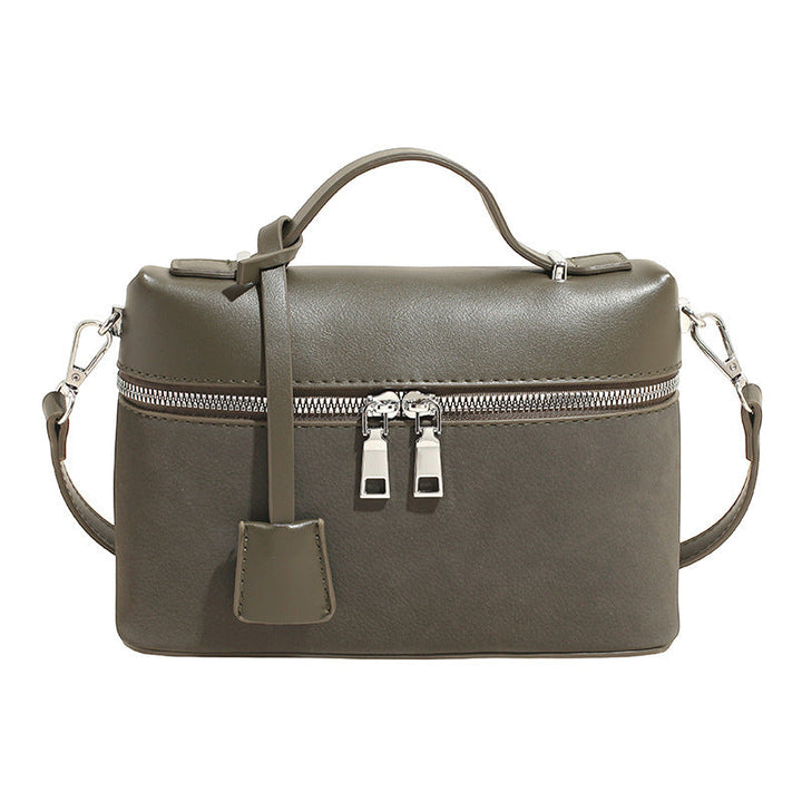 Women's mini shoulder bag with practical compartments