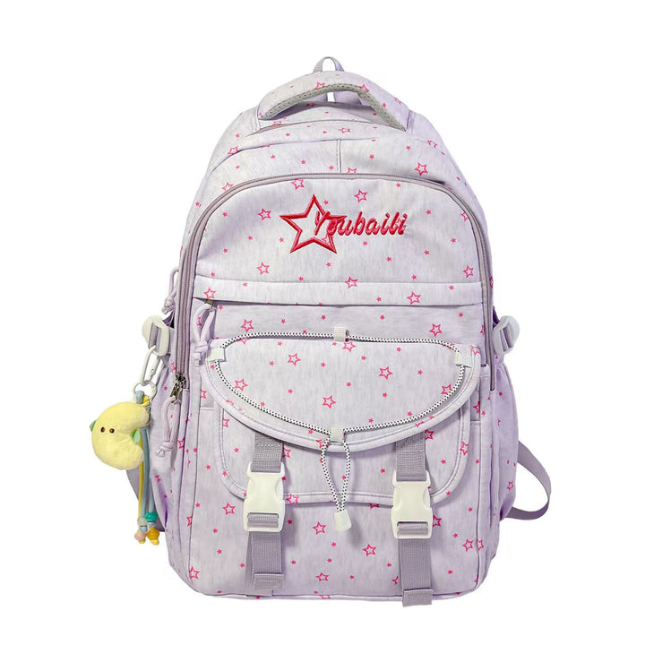 Star Patterned Student Backpack