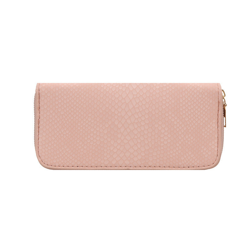 Women's elegant wallet in luxurious snake pattern