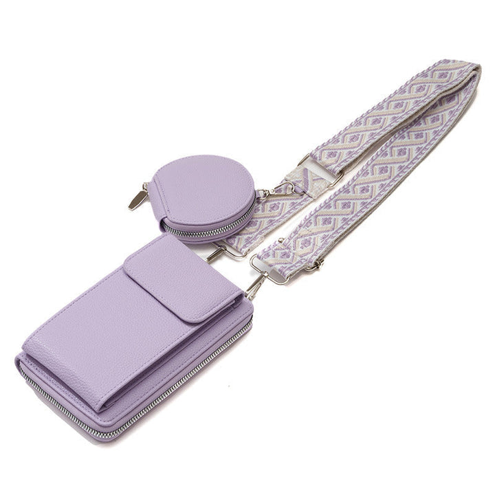 Shoulder bag with phone pocket