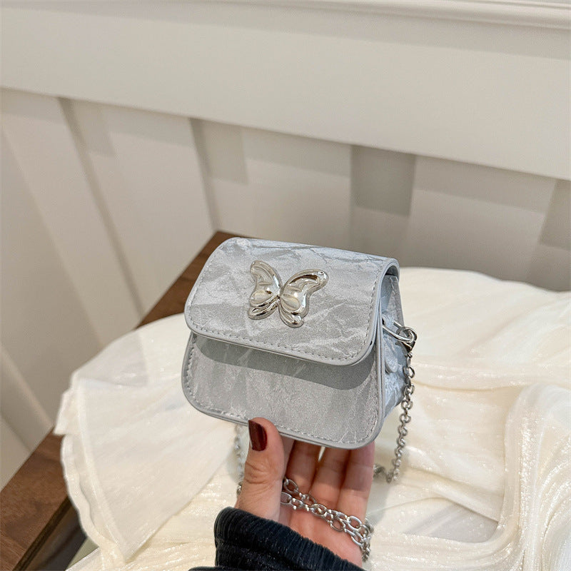 Women's Mini Handbag with Butterfly Detail