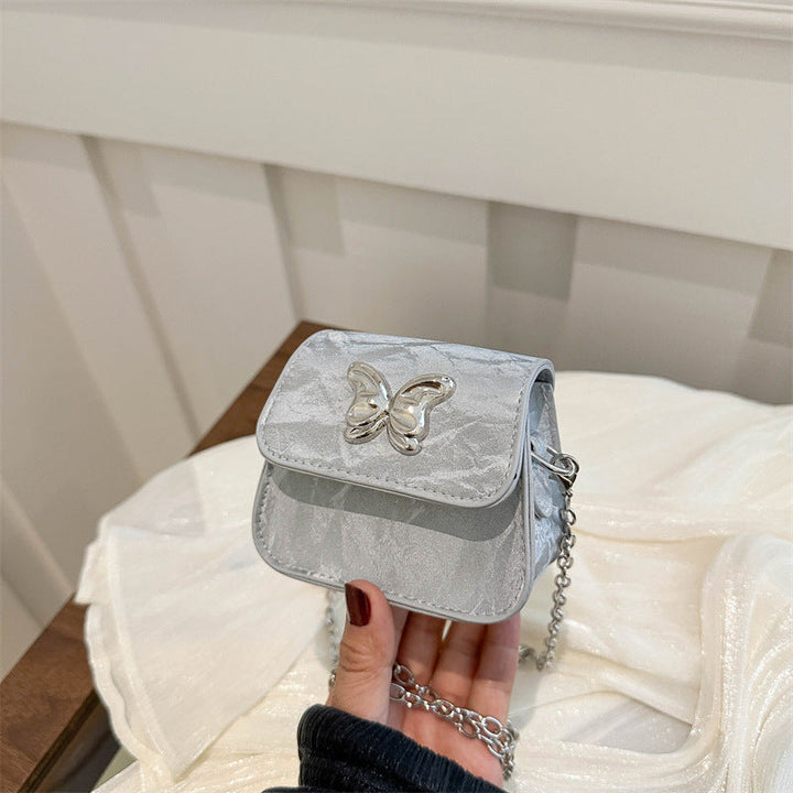 Women's Mini Handbag with Butterfly Detail