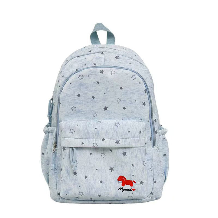 Star-Patterned Casual Backpack
