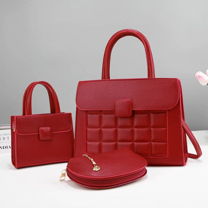 Women high-quality handbag set with stylish accents