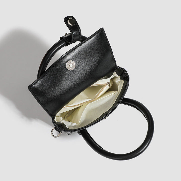 Women's mini handbag with detachable shoulder strap