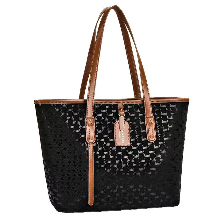 Women's tote bag with luxurious design and structured outer material