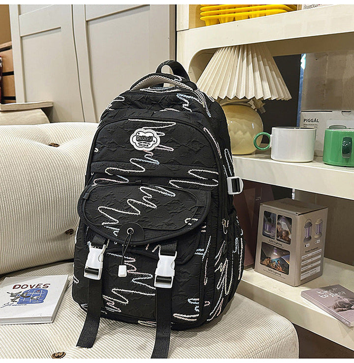 Fashion-Forward Utility School Backpack