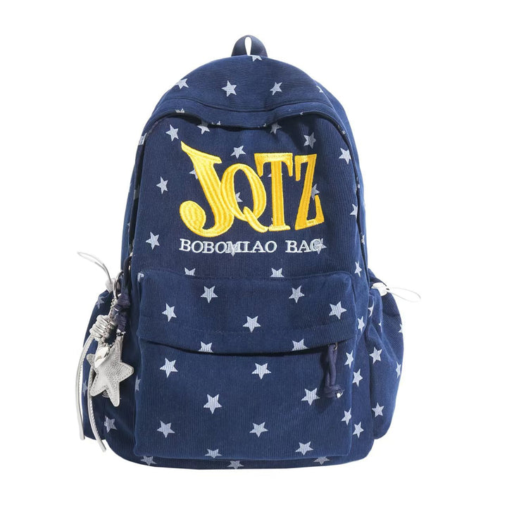Star-Embellished Casual Backpack