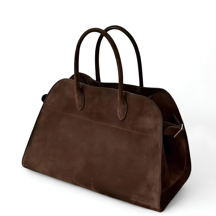 Large Suede Shoulder Handbag