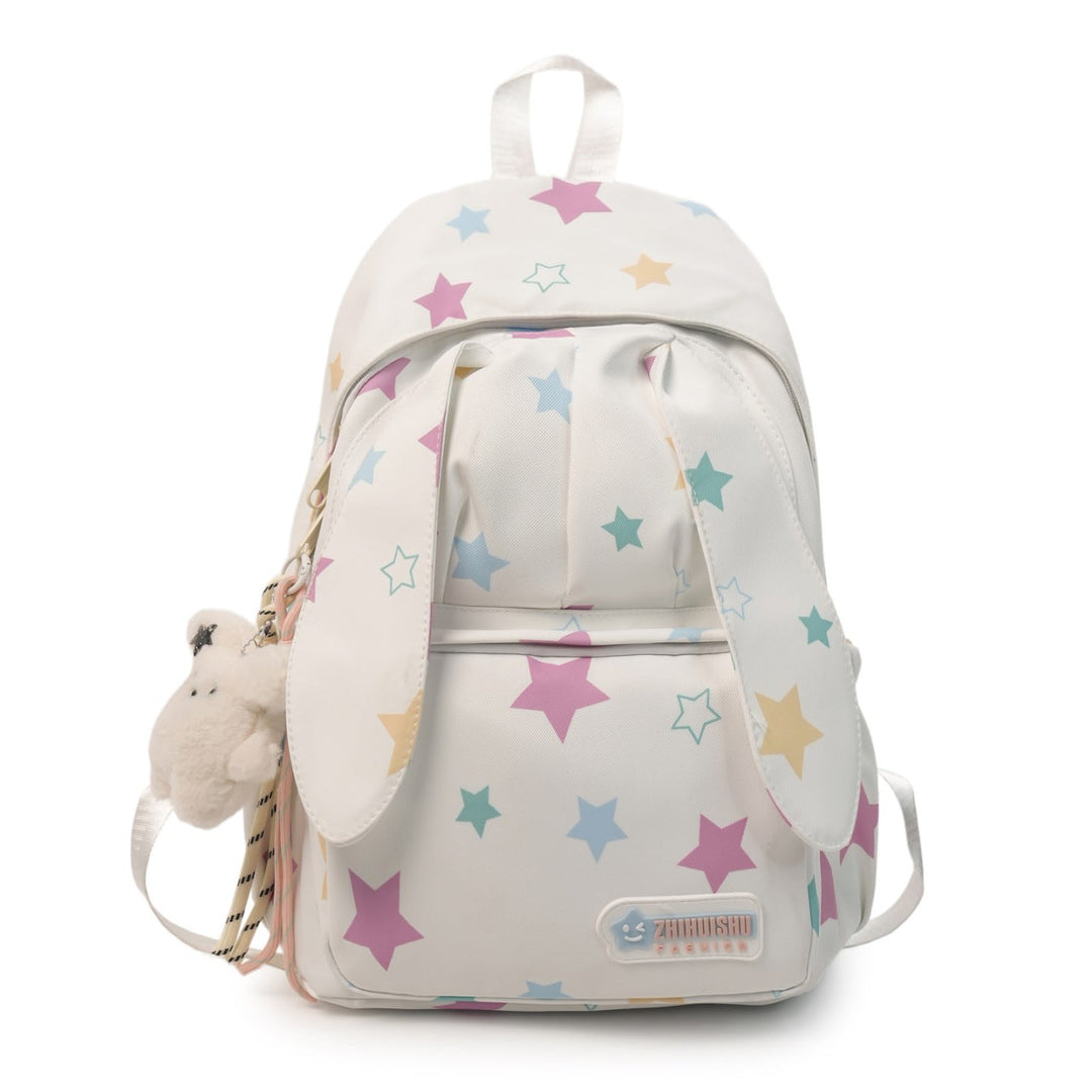 Cute Animal Ears Star Print School Backpack
