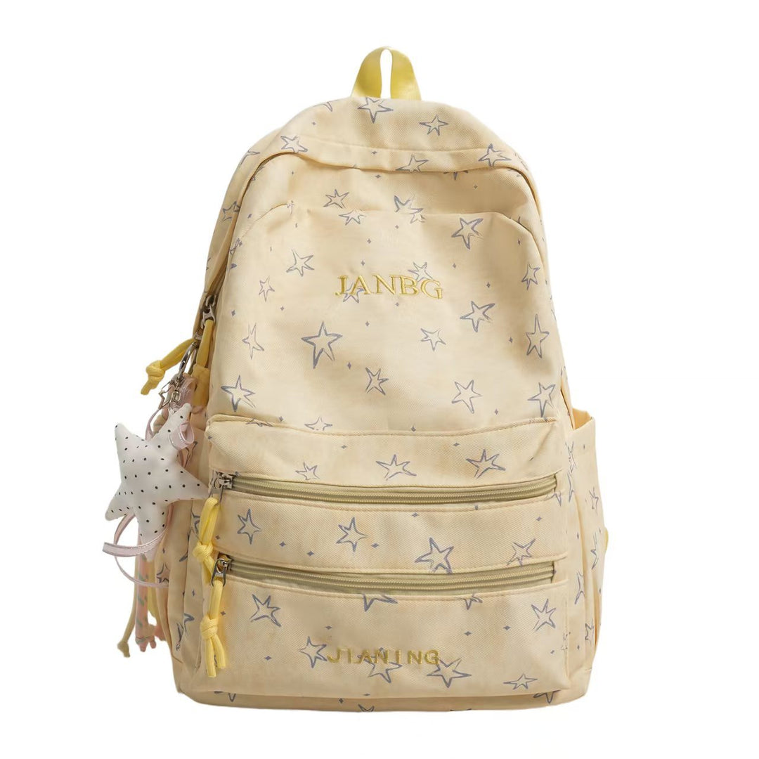 Star Print Casual Backpack