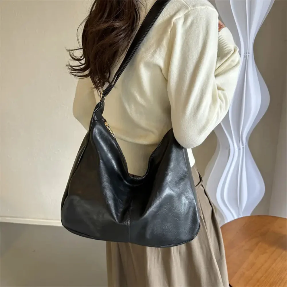 Trendy Leather Shoulder Handbag