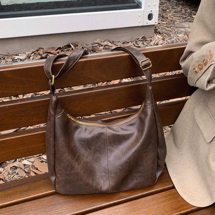 Trendy Leather Shoulder Handbag