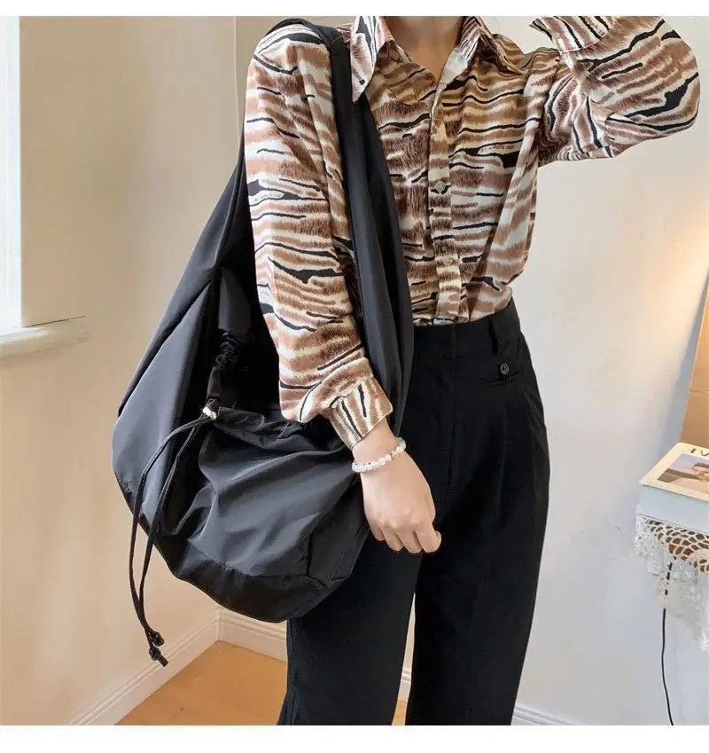 Large Tote Handbag with Shoulder Strap