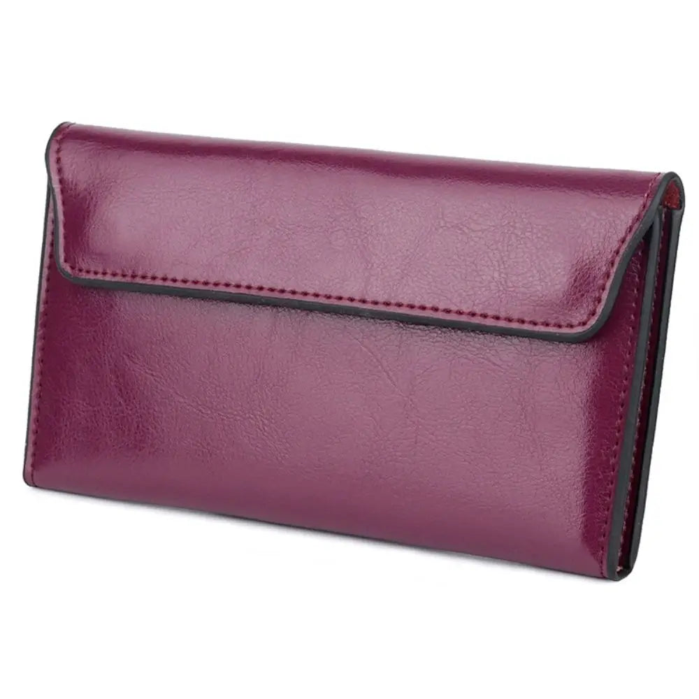 Women's Long Wallet Made of High-Quality Faux Leather