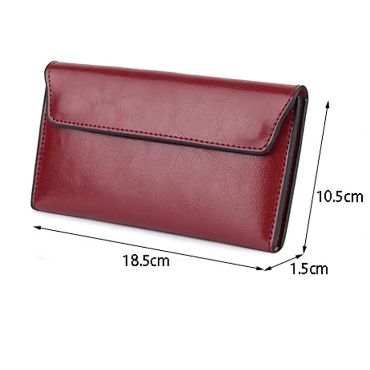 Women's Long Wallet Made of High-Quality Faux Leather