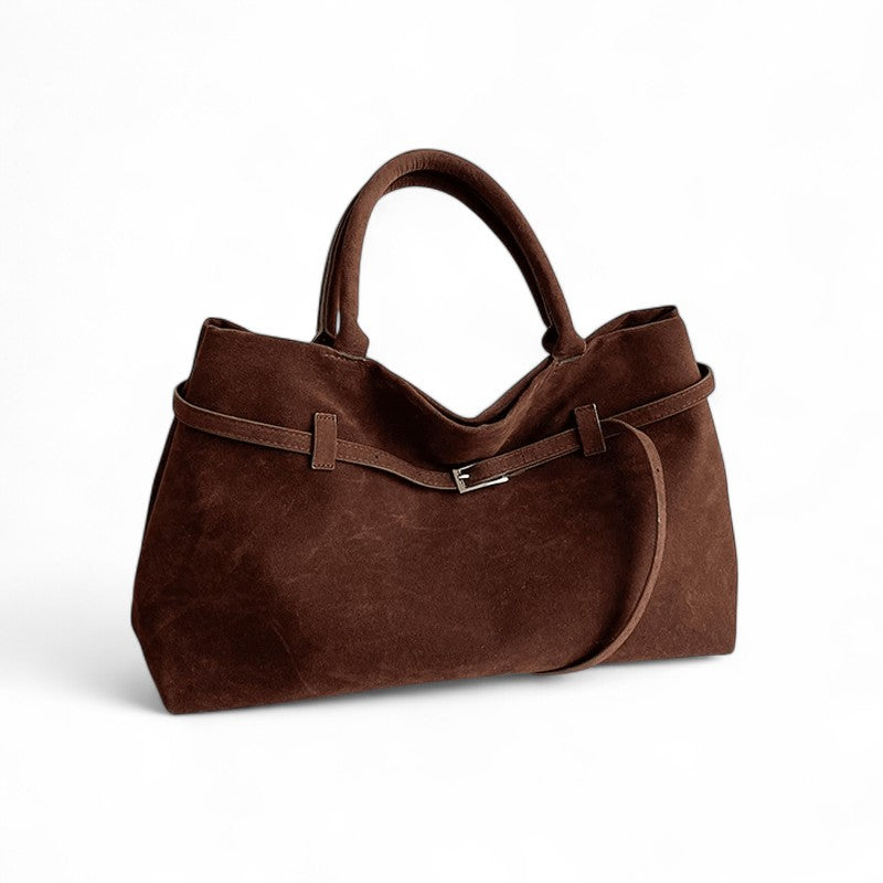 Suede Shoulder Handbag