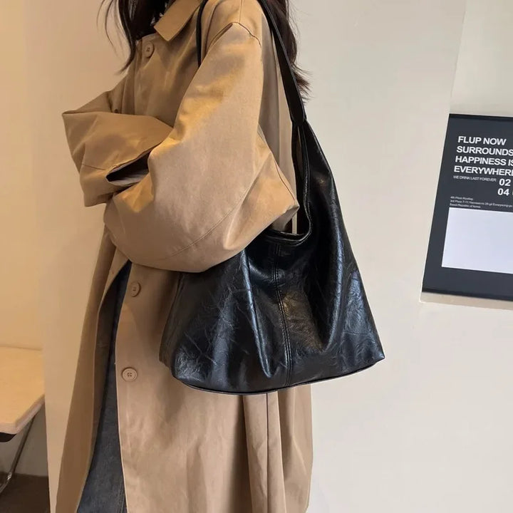 Large Chic Leather Tote Bag