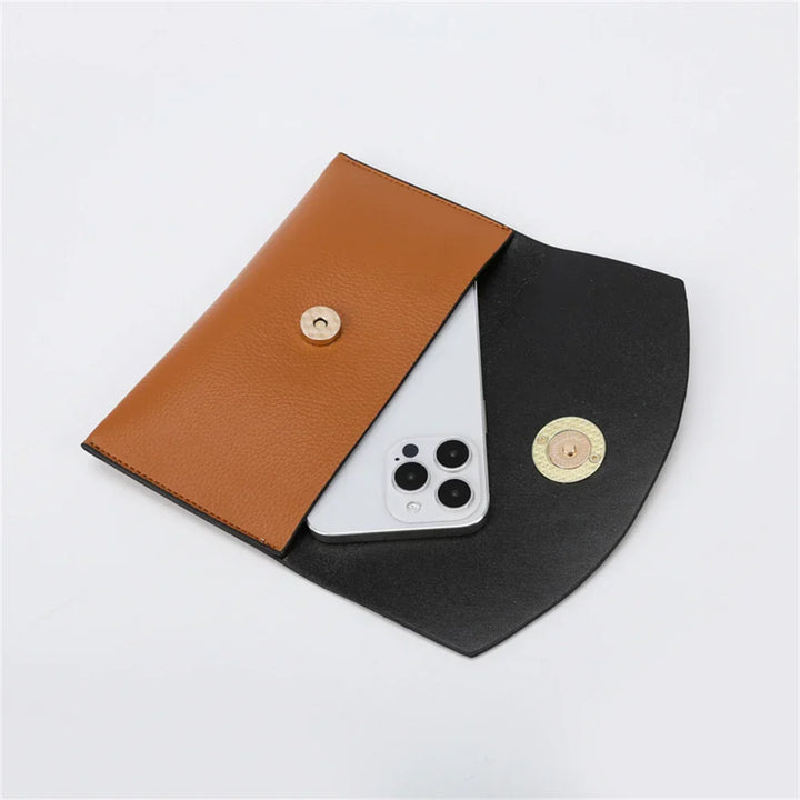 Rectangular Shoulder Bag in Leather