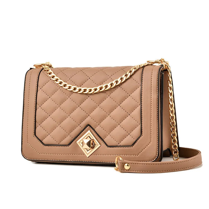 Pattern Fashion Women's Bag Popular Chain Small Square Bags for Woman Business Classic Shoulder Crossbody Bag Black