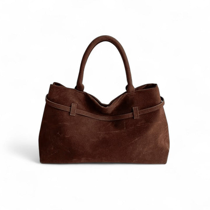 Suede Shoulder Handbag