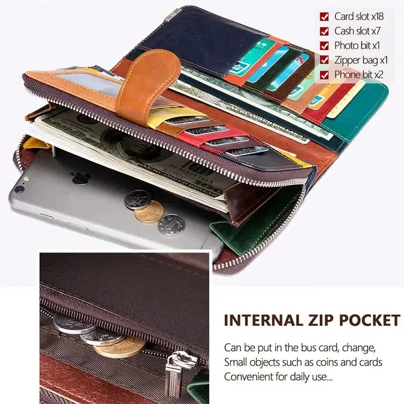 Ladies Wallet Long in Vintage Style