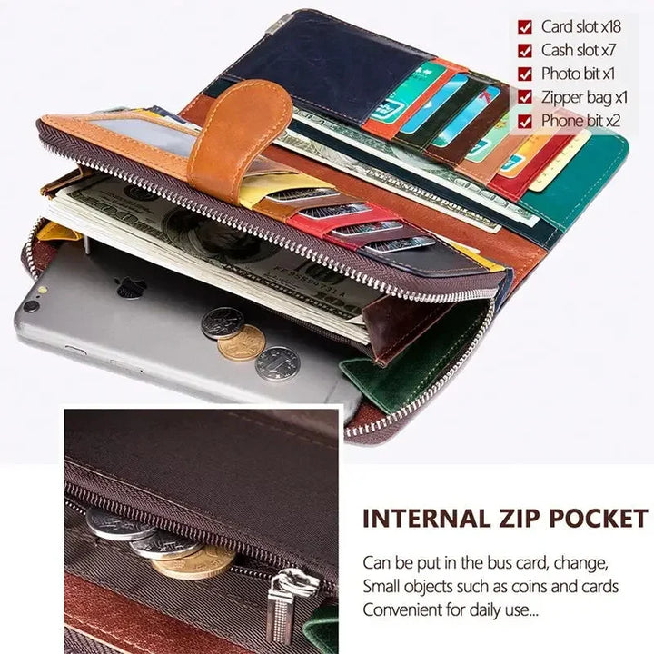 Ladies Wallet Long in Vintage Style