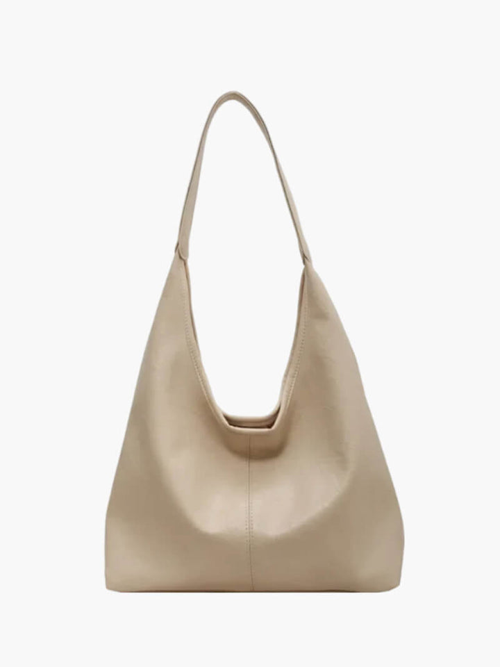 Comfortable women's shoulder bag with zipper