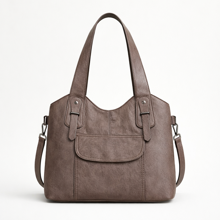 Large vegan cowhide bag, shoulder bag