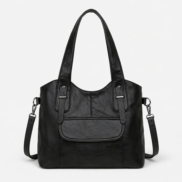 Large vegan cowhide bag, shoulder bag
