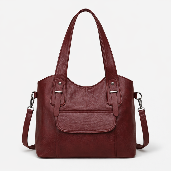 Large vegan cowhide bag, shoulder bag