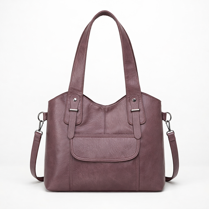 Large vegan cowhide bag, shoulder bag