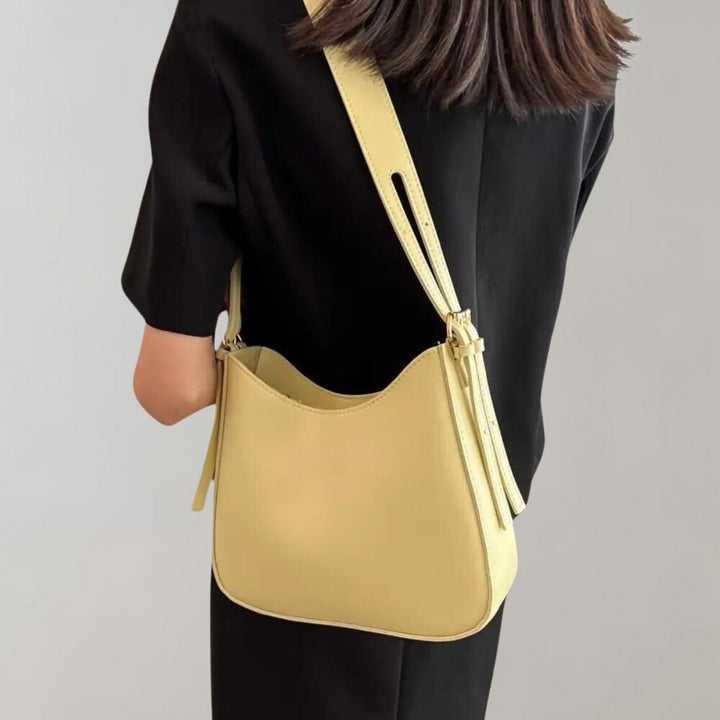 Zipper Small Shoulder Bag Faux Leather Bag