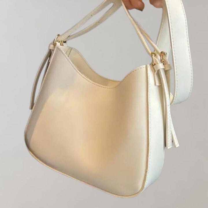Zipper Small Shoulder Bag Faux Leather Bag