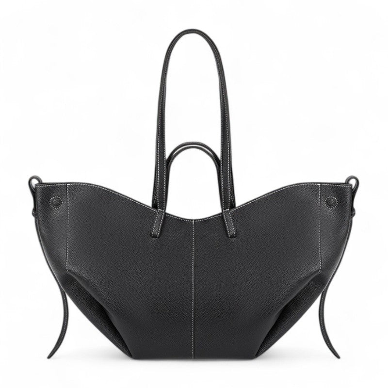 Large Grainy Leather Tote Bag