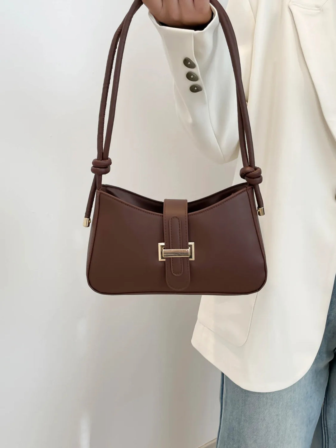 Classic Buckle Shoulder Bag