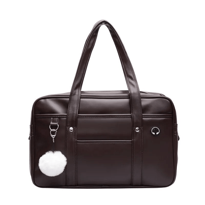 Luxurious shoulder bag with multiple compartments and zipper
