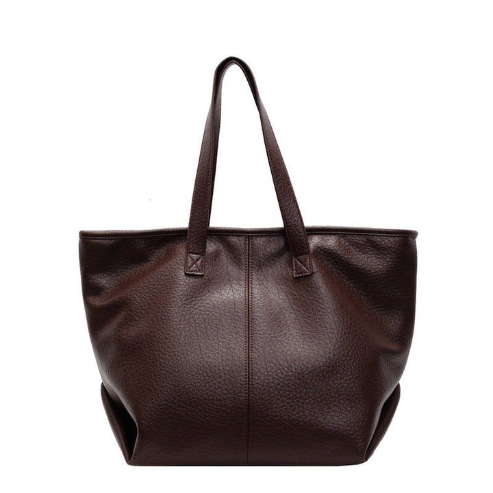 Large Trendy Tote Bag in Leather