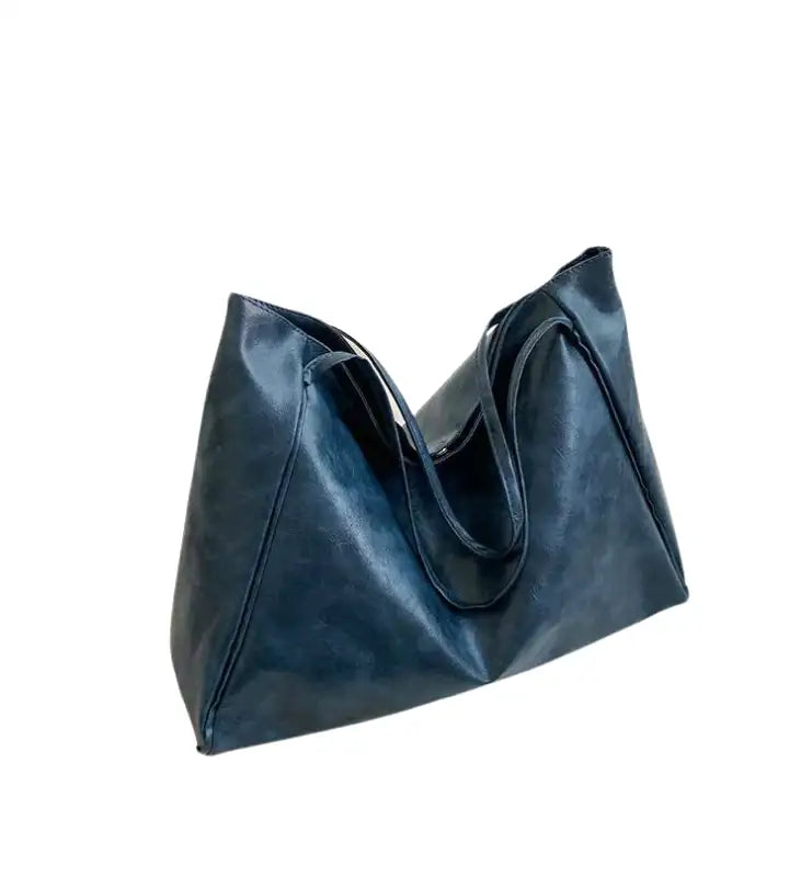 Shoulder Handbag in Trendy Leather