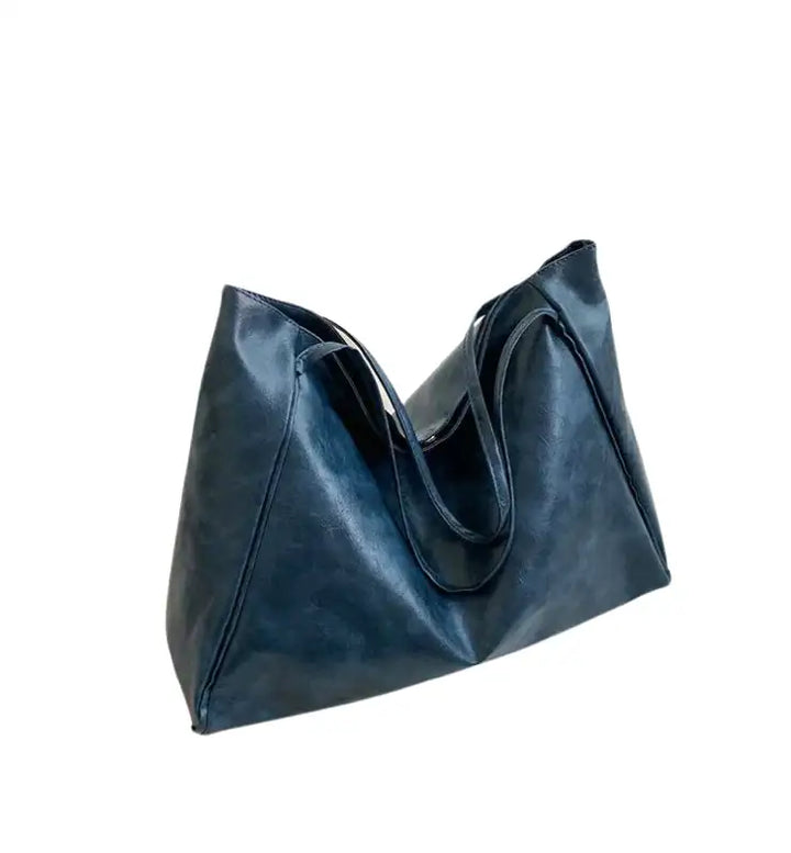 Shoulder Handbag in Trendy Leather