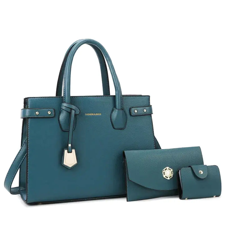Rectangular Shoulder Bag in Leather