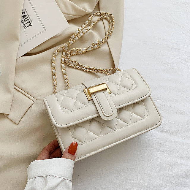 Beige shoulder bag